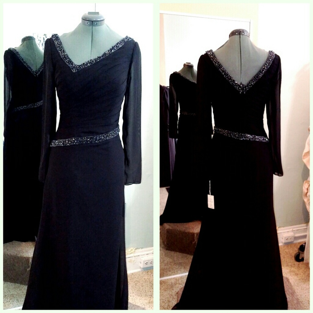 NEW Black evening gown